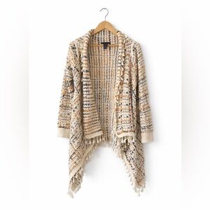 Do Everything in Love Cream and Tan Tassel Cardigan